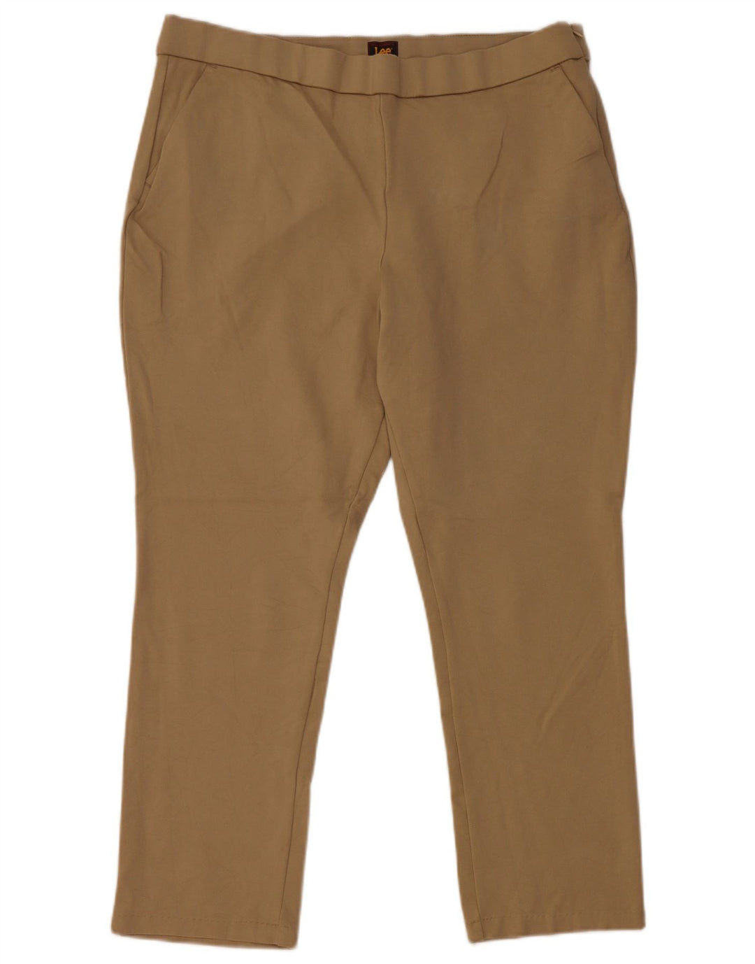 Pantaloni corti slim da donna LEE US 14 XL W36 L25 Rayon beige