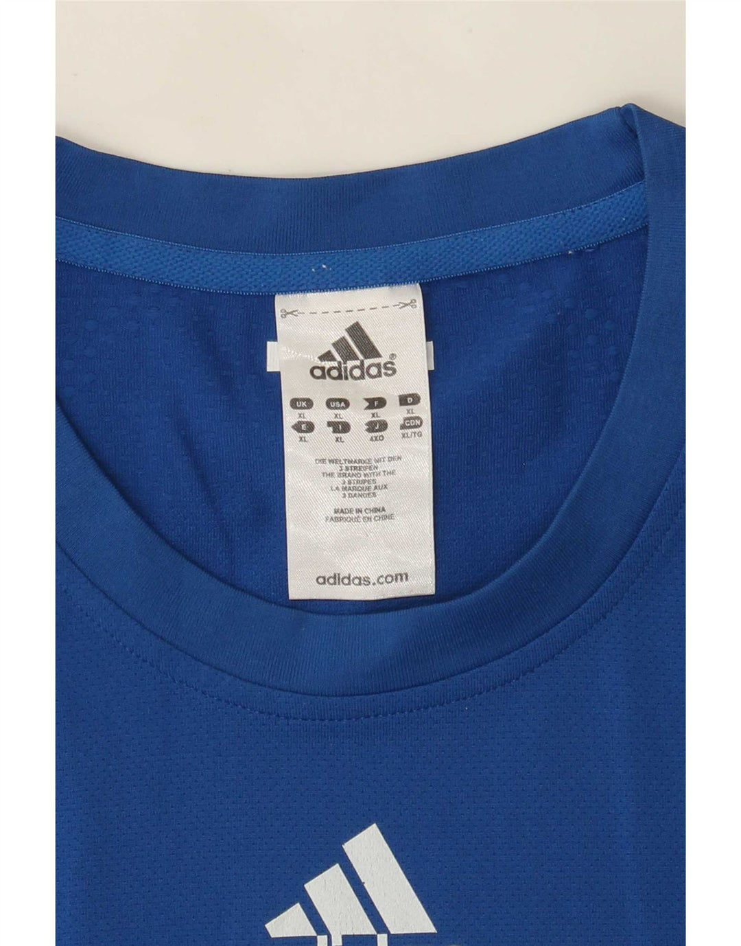 T-shirt Adidas Climacool da uomo Top XL blu in poliammide