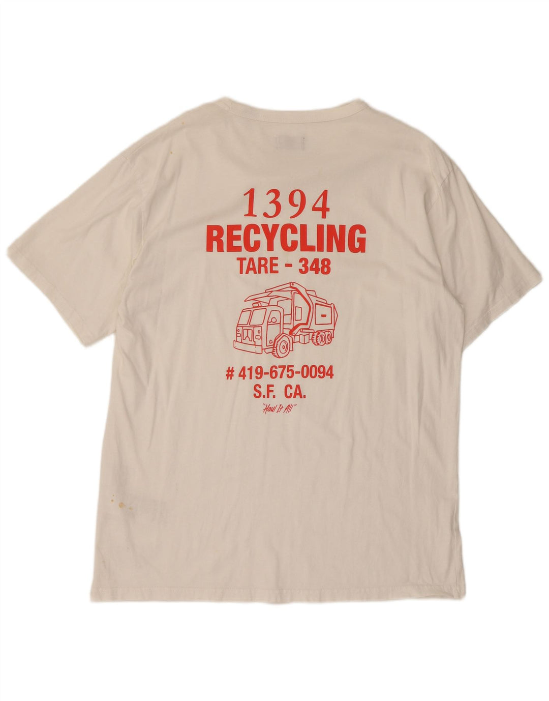 T-shirt grafica da uomo Levi's Top XL in cotone bianco