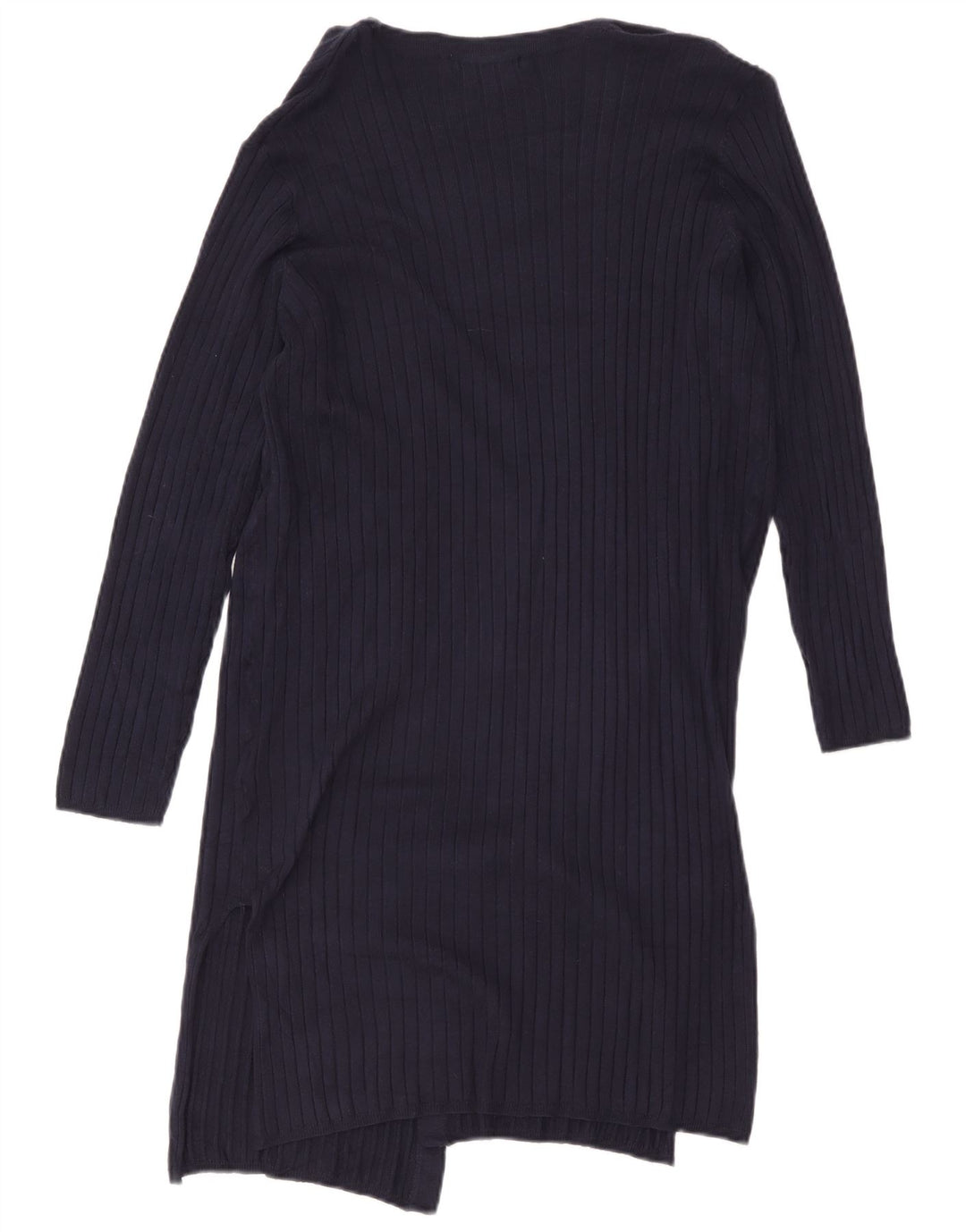 Maglione cardigan lungo da donna Marks & Spencer UK 12 medio blu navy