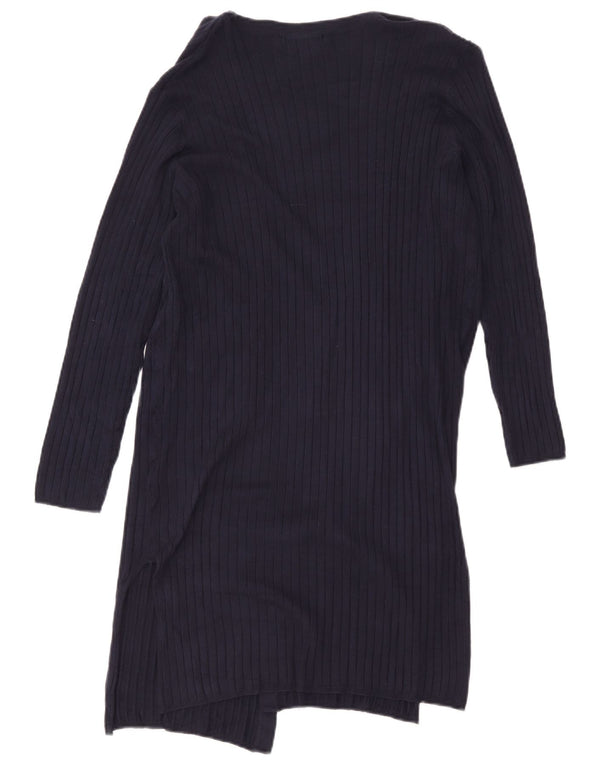 Maglione cardigan lungo da donna Marks & Spencer UK 12 medio blu navy