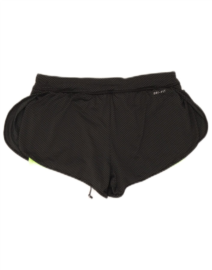 Pantaloncini sportivi Nike da donna Dri Fit UK 8 piccoli poliestere nero