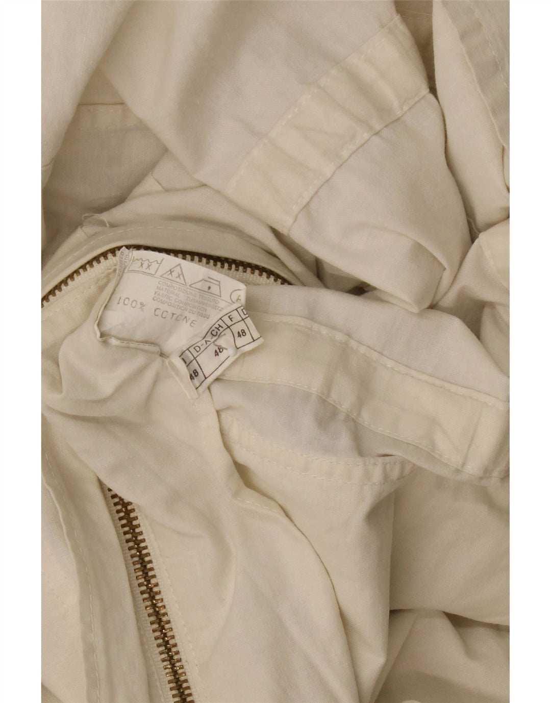 BELFE Mens Utility Gilet IT 48 Medium Off White Cotton Vintage Belfe and Second-Hand Belfe from Messina Hembry 