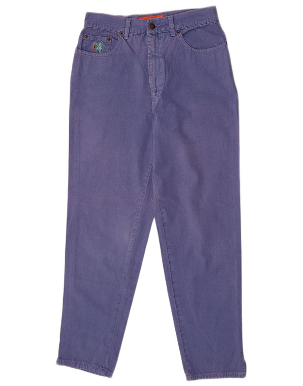 Jeans affusolati a vita alta da donna Casucci IT 50 XL W29 L30 cotone viola