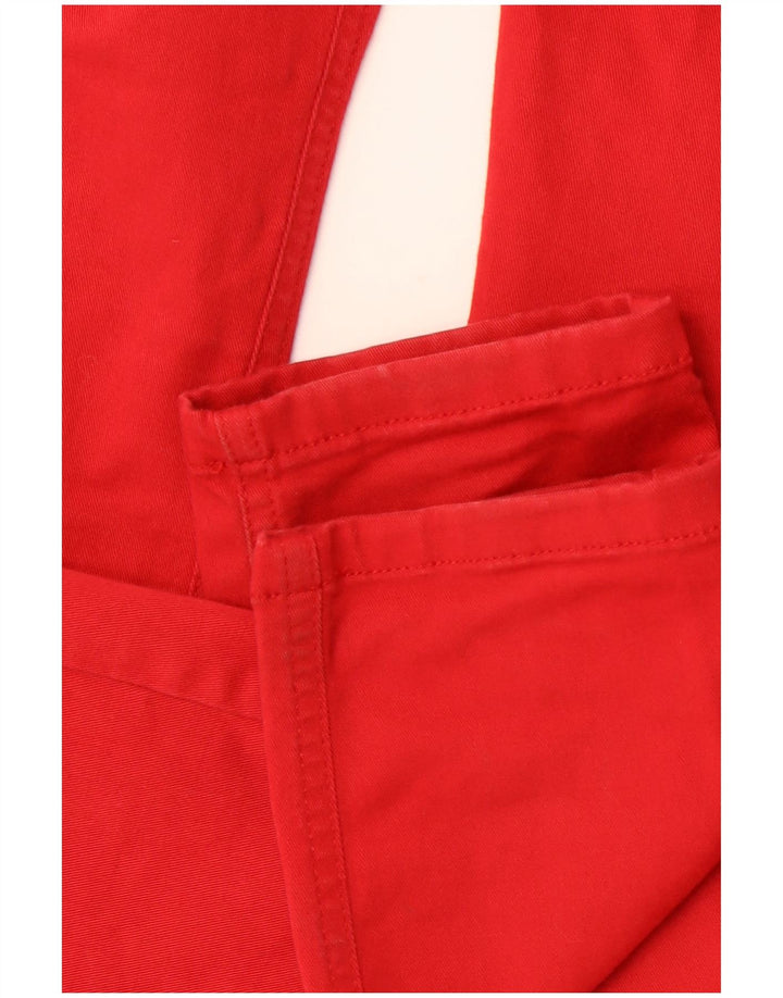 Pantaloni casual skinny da donna REISS UK 12 medi W30 L32 cotone rosso