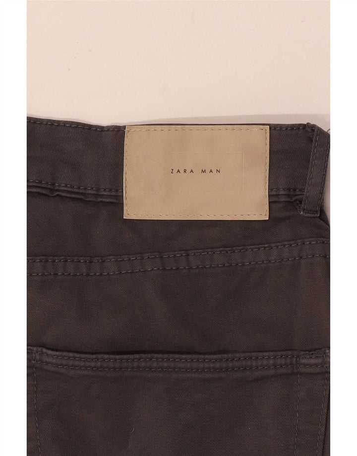 Pantaloni casual slim da uomo Zara W36 L31 Grigi