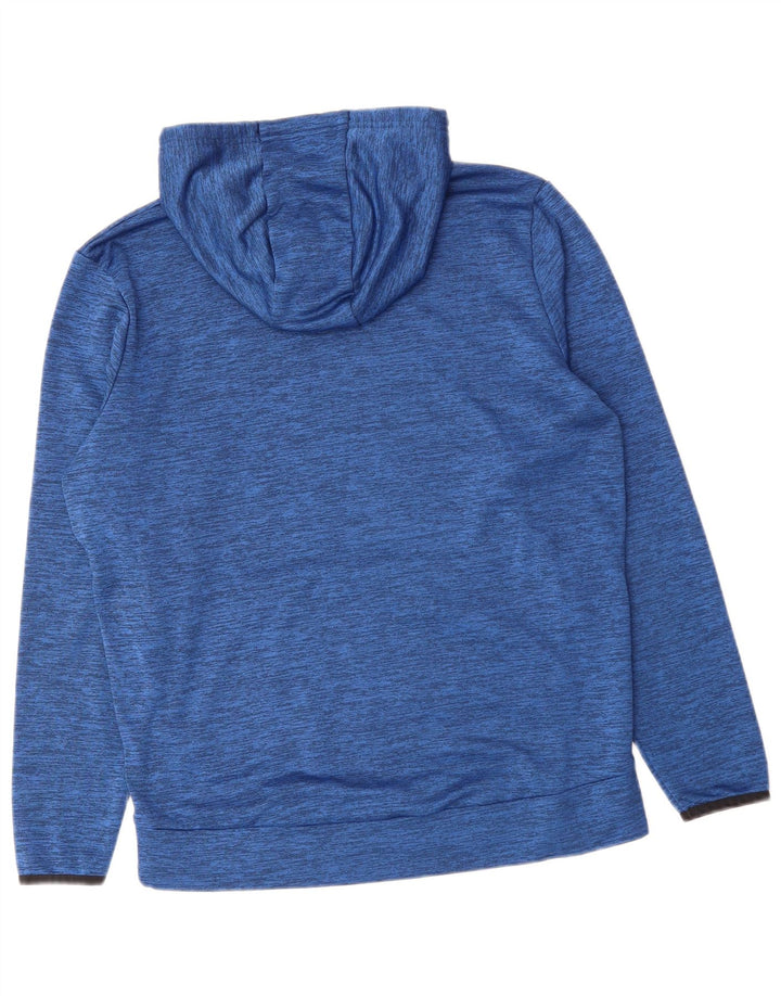 UNDER ARMOUR Maglia con cappuccio ampia da uomo in poliestere chiazzato blu medio