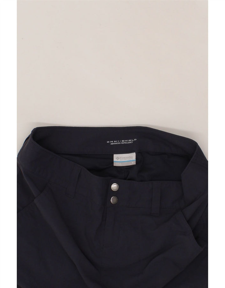 COLUMBIA Womens Omni-Shield Mini Skirt US 8 Medium W30  Navy Blue Nylon Vintage Columbia and Second-Hand Columbia from Messina Hembry 