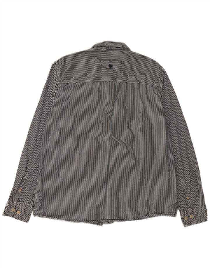 Camicia da uomo Fat Face XL in cotone gessato blu