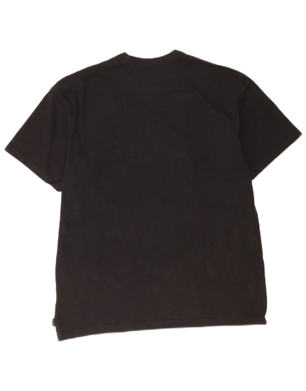 T-shirt Nike da uomo vestibilità ampia, top in cotone nero medio