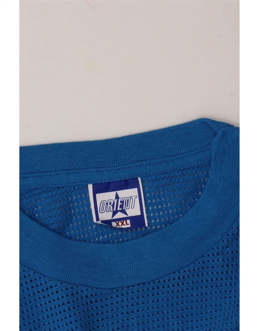 VINTAGE Mens T-Shirt Top 2XL Blue Cotton Vintage Vintage and Second-Hand Vintage from Messina Hembry 
