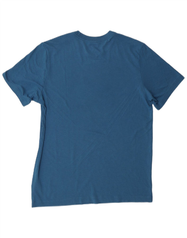 NIKE T-shirt grafica da uomo Dri Fit Top in poliestere blu medio