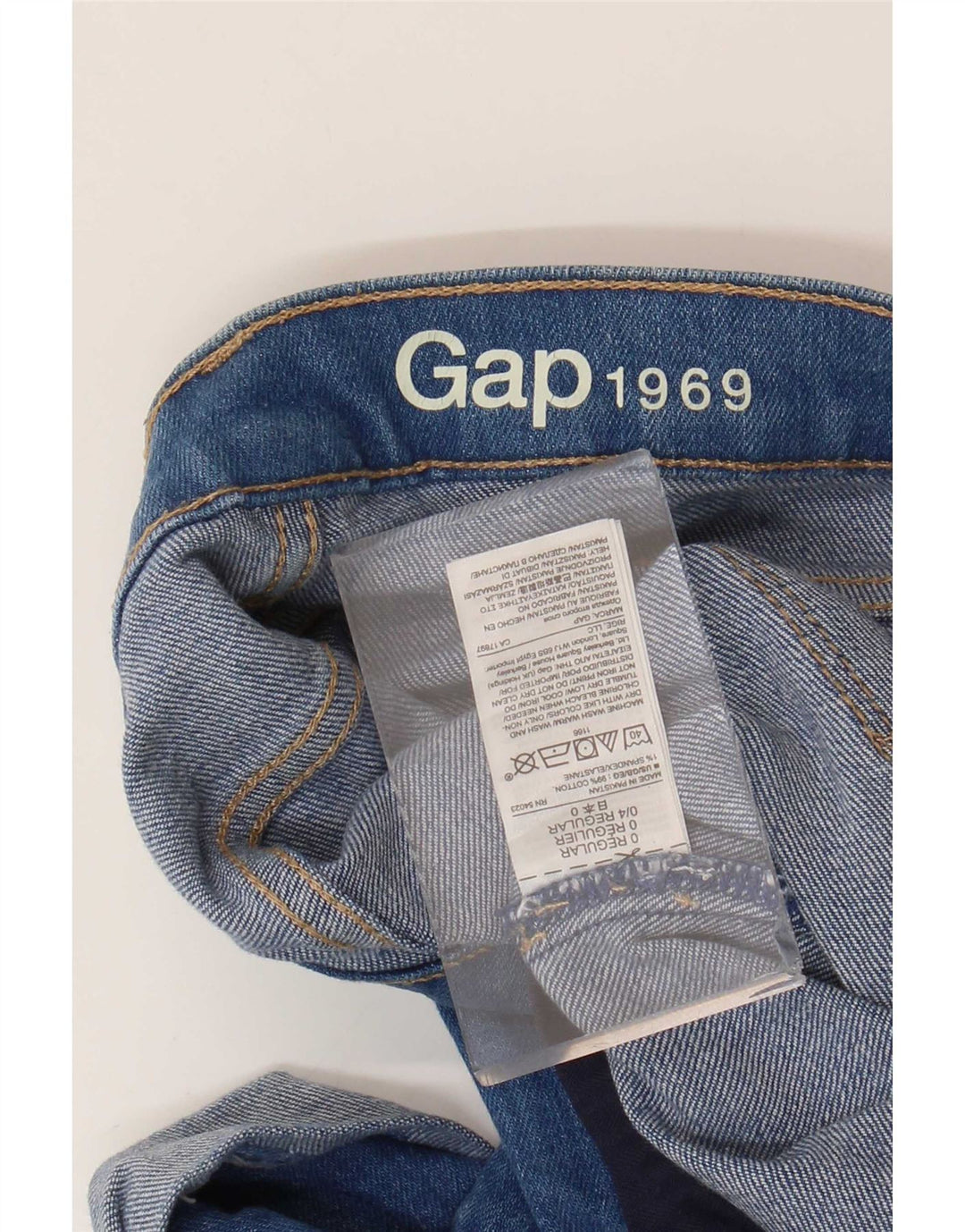 Pantaloncini di jeans da donna Gap US 0 XS W25 cotone blu