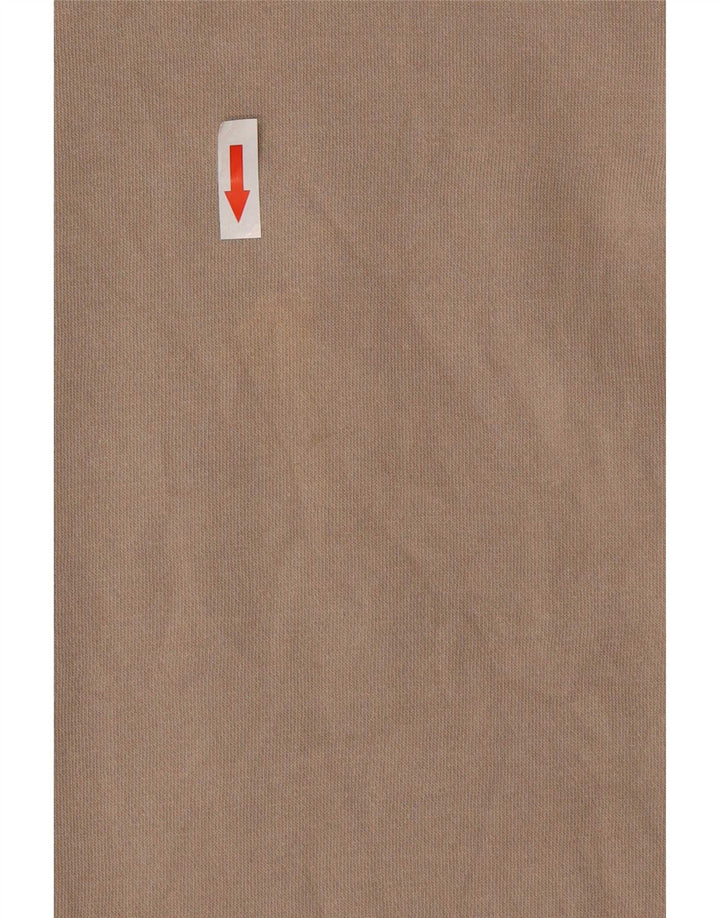 Felpa oversize da donna Zara UK 10 piccola in cotone beige