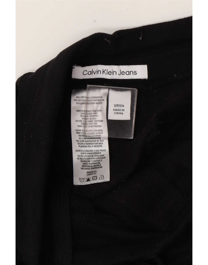 Pantaloni da tuta cargo da uomo Calvin Klein Joggers piccoli in cotone nero