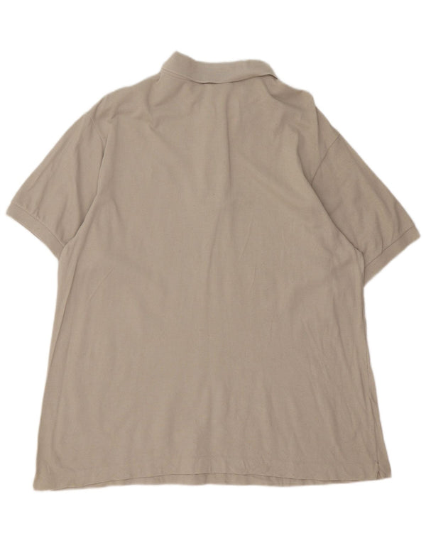 Polo da uomo Lacoste taglia 6 XL in cotone beige