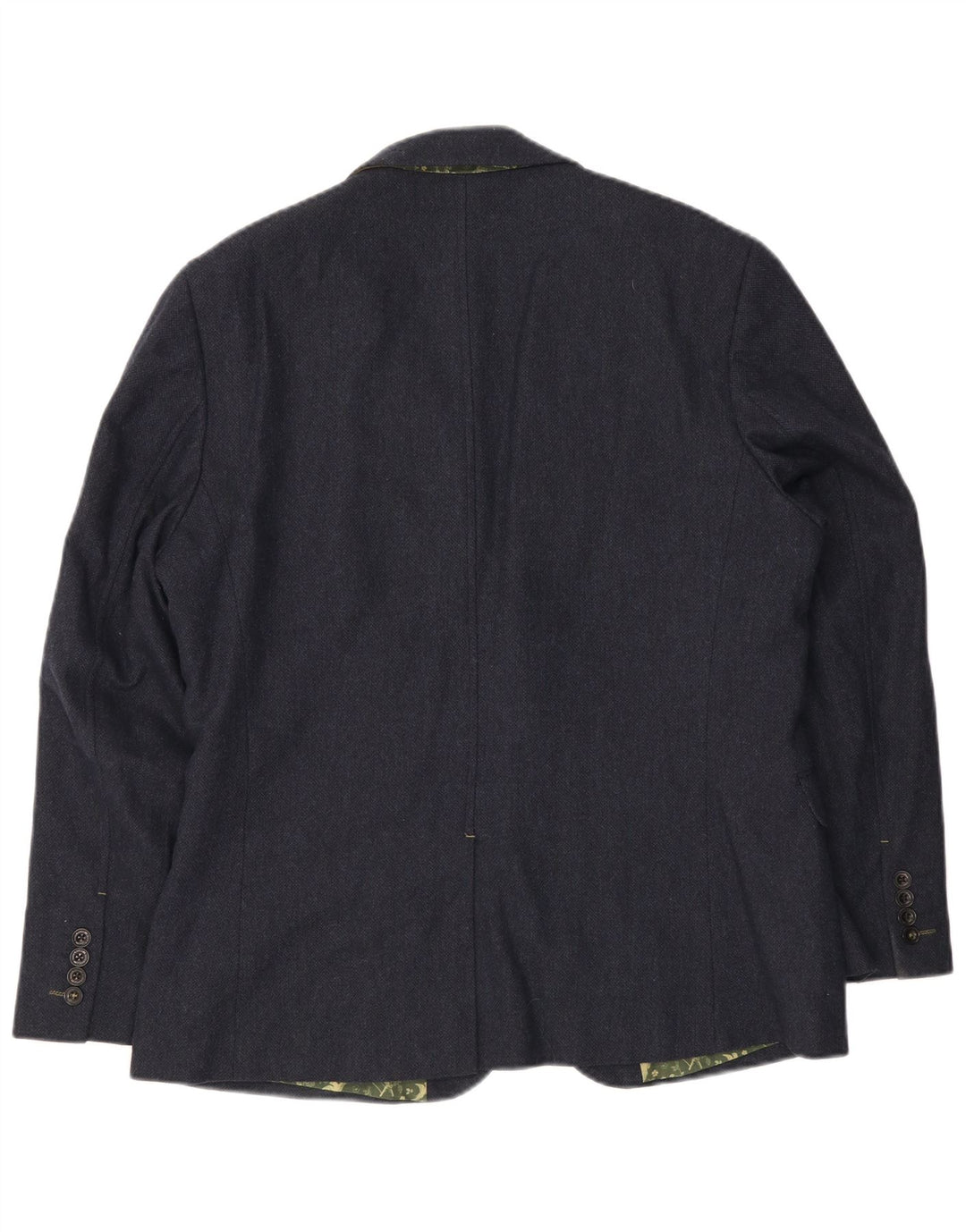 Giacca blazer a 2 bottoni da uomo White Stuff UK 42 XL Lana blu navy