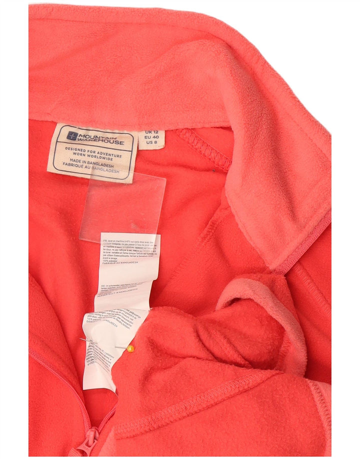 Maglione in pile da donna con collo e zip Mountain Warehouse UK 12 Arancione medio