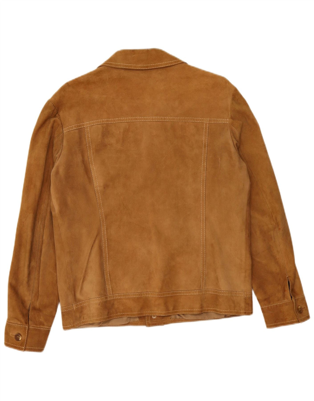 Giacca vintage in pelle scamosciata da uomo UK 38 Marrone medio