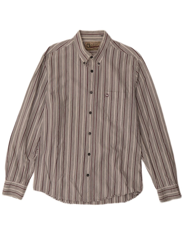 Camicia da uomo Regular Fit Murphy & Nye XL a righe grigie