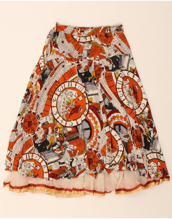 VINTAGE Womens A-Line Skirt IT 42 Medium W27  Multicoloured Vintage Vintage and Second-Hand Vintage from Messina Hembry 