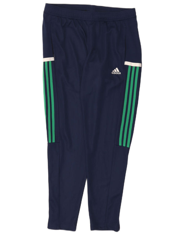 Pantaloni da tuta Adidas Aeroready da uomo color block medio blu navy