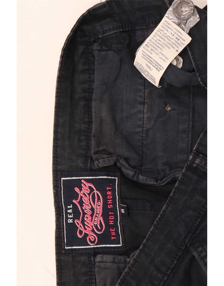 Pantaloncini chino da donna Superdry medi W32 cotone nero