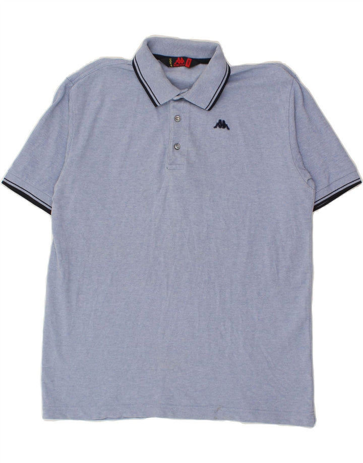 KAPPA Mens Polo Shirt Large Blue Cotton Vintage Kappa and Second-Hand Kappa from Messina Hembry 