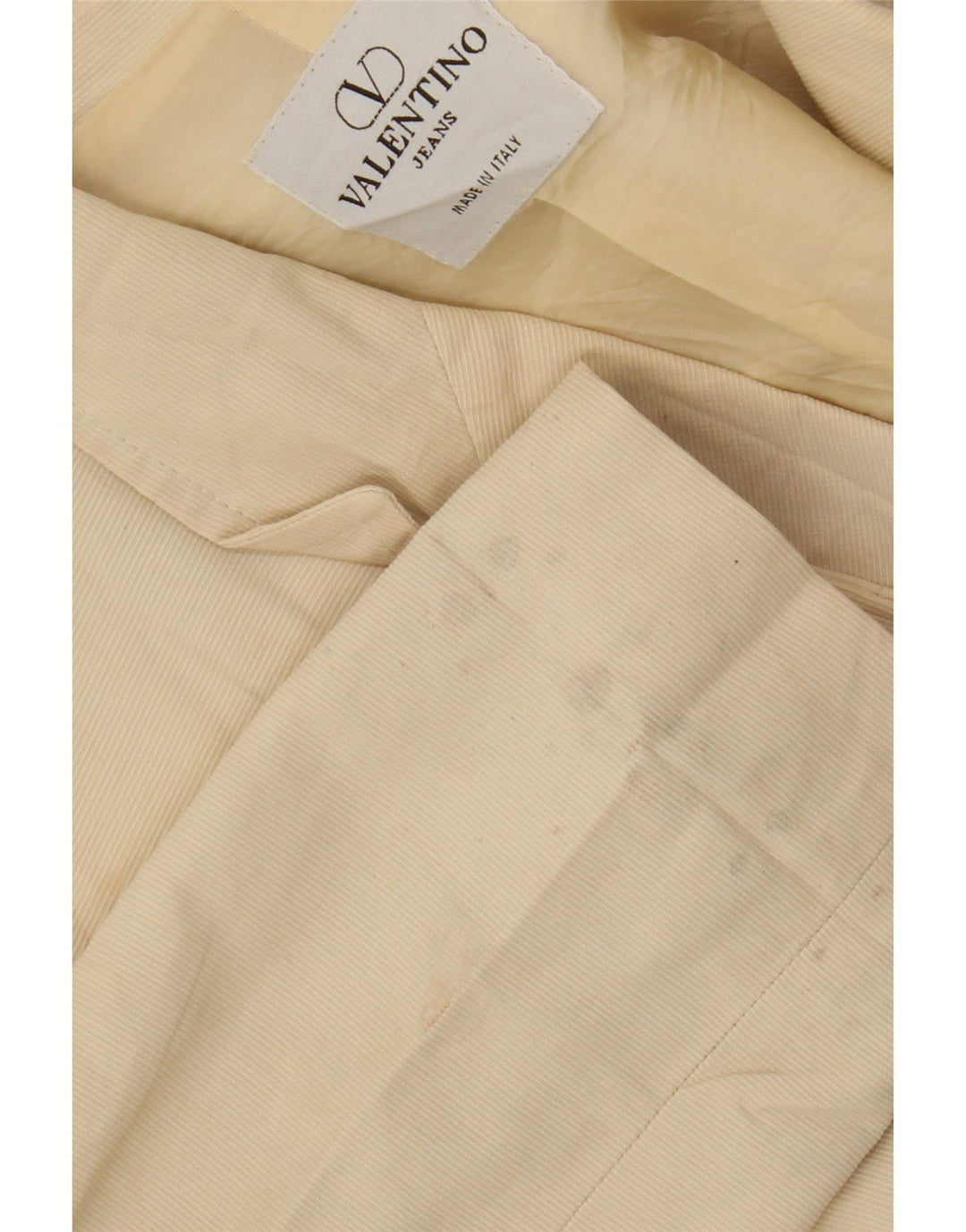 Giacca Blazer 3 Bottoni Donna Valentino IT 40 Piccolo Gessato Beige