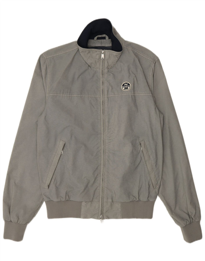 Giubbotto bomber da uomo North Sails UK 38 Nylon grigio medio