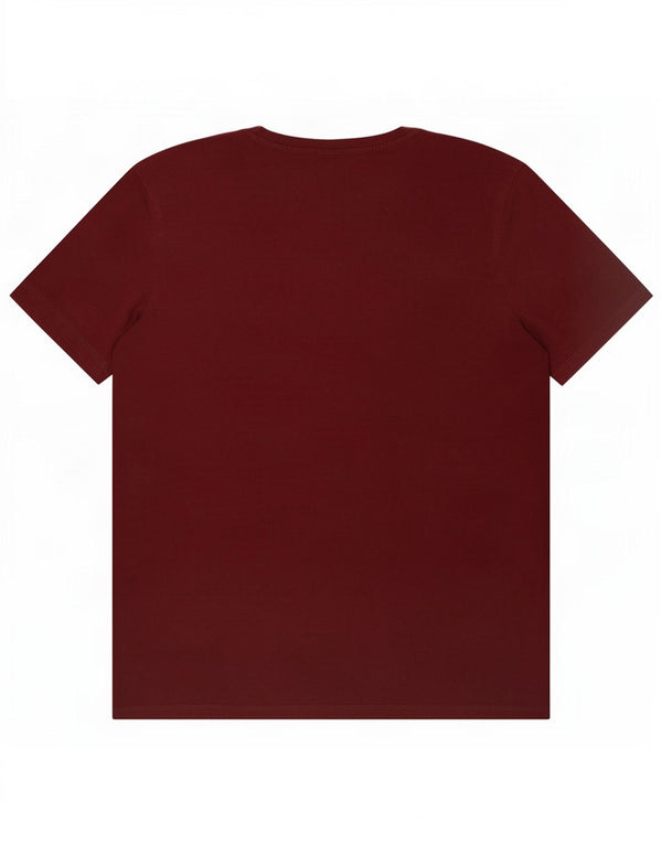 T-shirt grafica da uomo Jack & Jones Top in cotone bordeaux medio