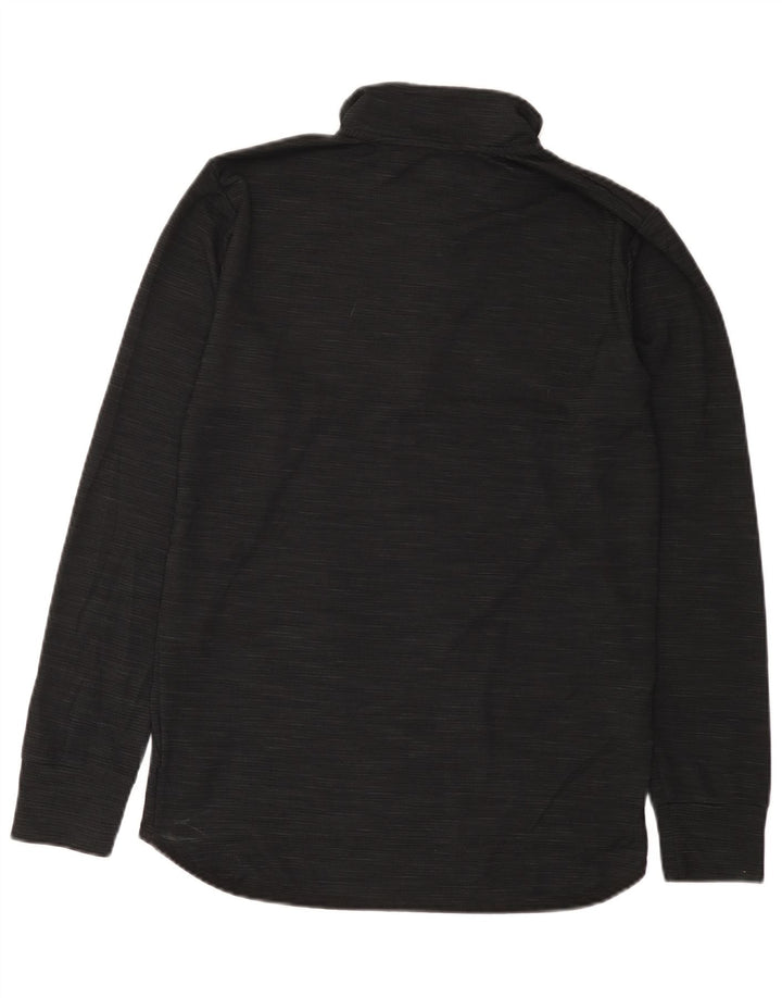 Top da tuta pullover con zip e collo da uomo New Balance, poliestere nero medio