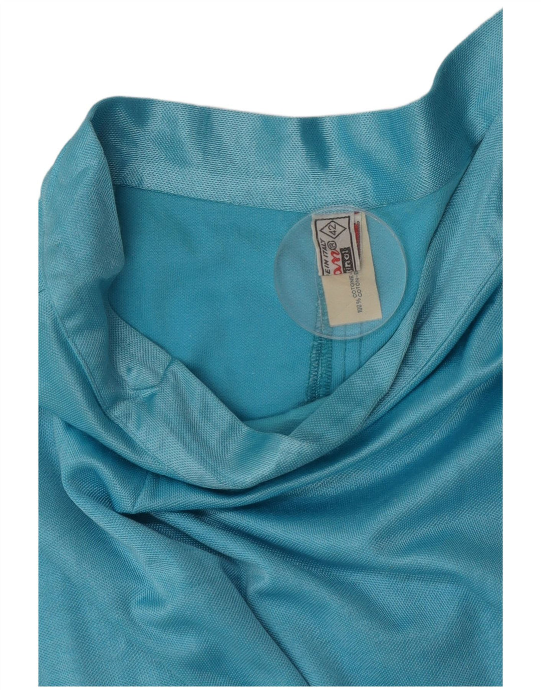 Gonna a tubino vintage da donna IT 42 media W26 in cotone blu