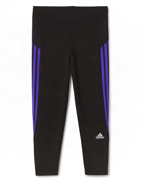 Leggings Adidas Climalite Capri da donna UK 14 poliestere nero medio