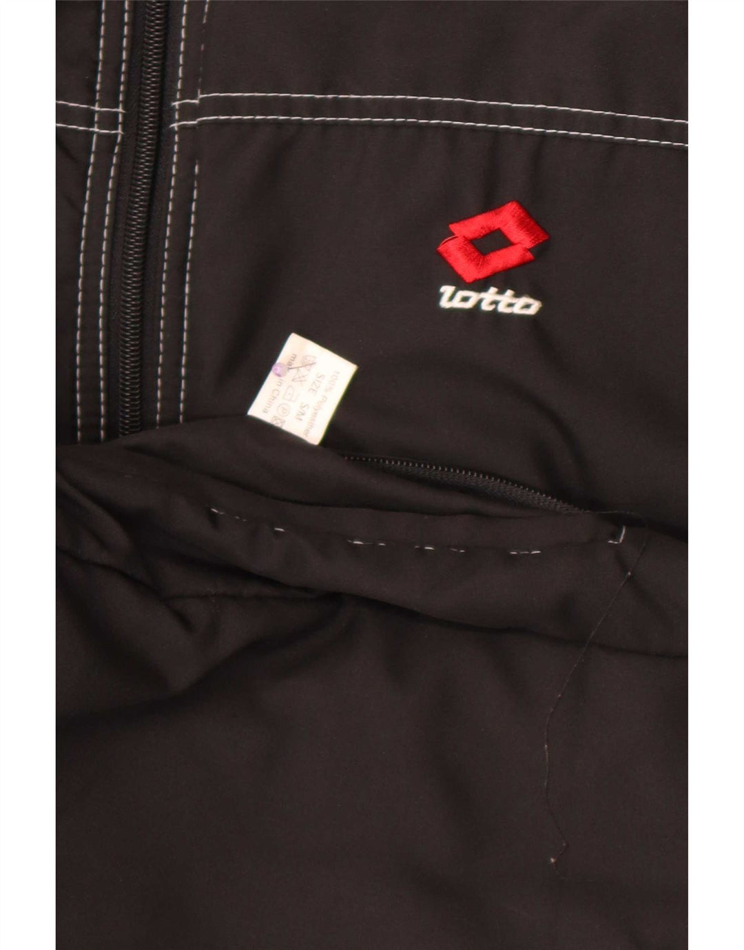 Lotto Gilet Reversibile Uomo UK 36 Small Nero Poliestere