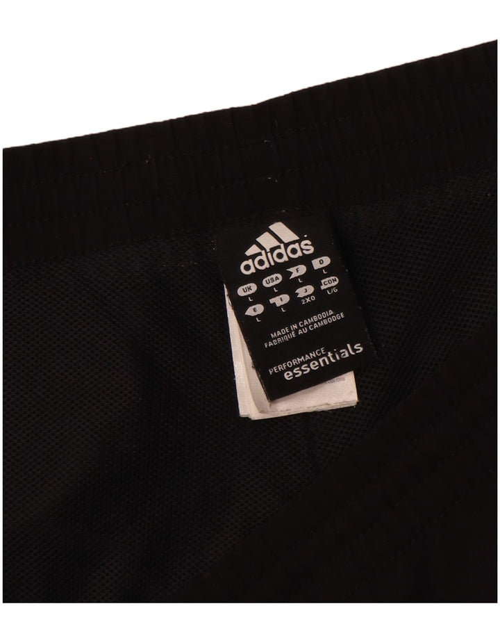Pantaloncini sportivi Adidas Climalite da uomo grandi in poliestere nero