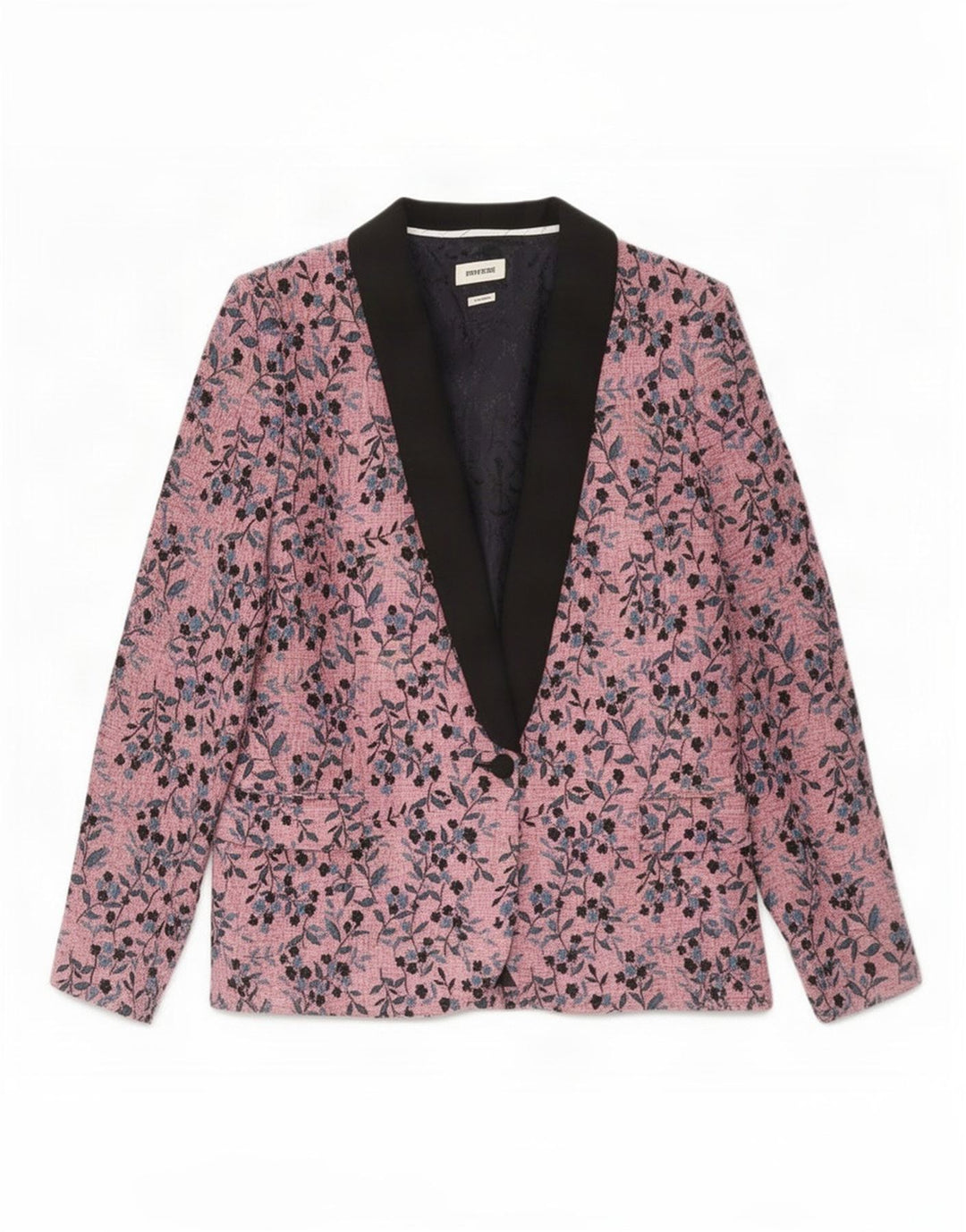 Giacca blazer da donna ZADIG & VOLTAIRE EU 40 Designer floreale rosa medio