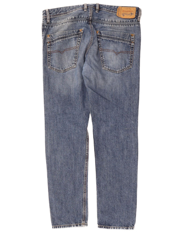 Diesel Uomo Krayver Regular Slim Jeans W32 L30 Cotone Blu