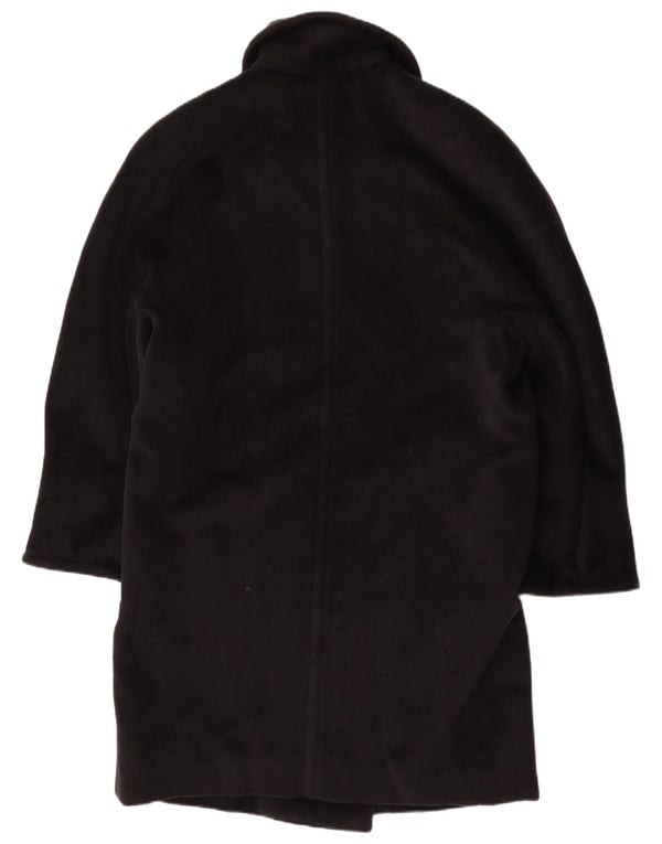 Cappotto doppiopetto in lana da donna Max Mara UK 12 Classico in lana nera media