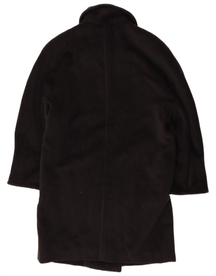 Cappotto doppiopetto in lana da donna Max Mara UK 12 Classico in lana nera media