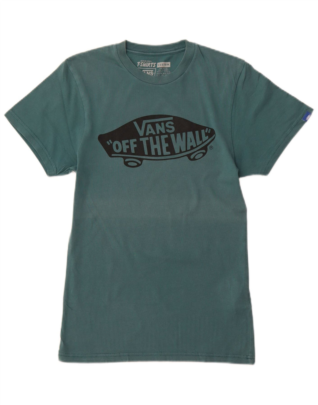 T-shirt grafica personalizzata da uomo VANS XS verde cotone