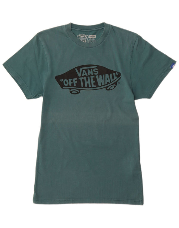 T-shirt grafica personalizzata da uomo VANS XS verde cotone