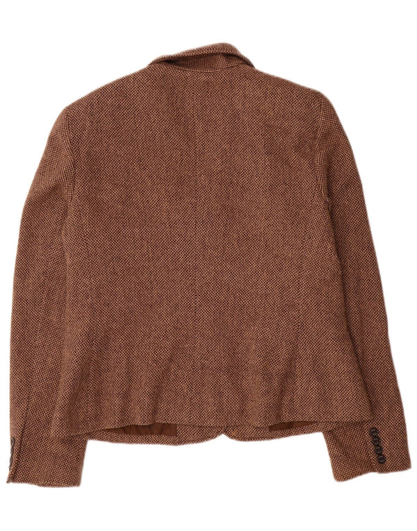 Giacca blazer a 2 bottoni da donna Chaps US 16 2XL viscosa marrone