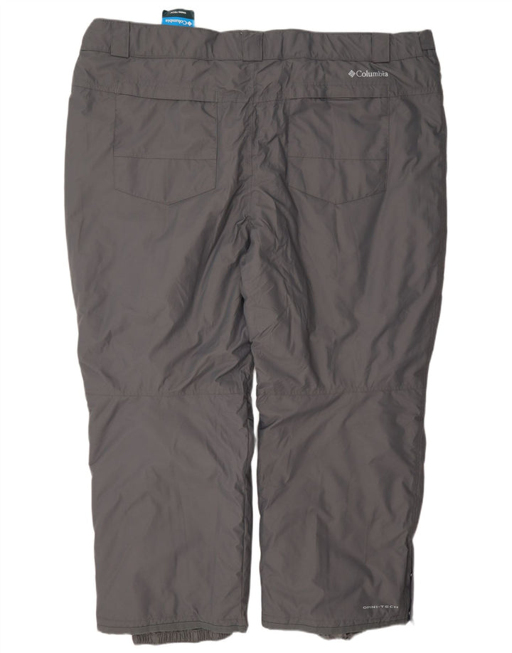 Pantaloni da sci da uomo Columbia 4XL nylon grigio