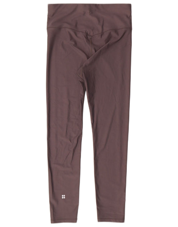 SWEATY BETTY Leggings da donna London UK 12 Poliammide grigio medio