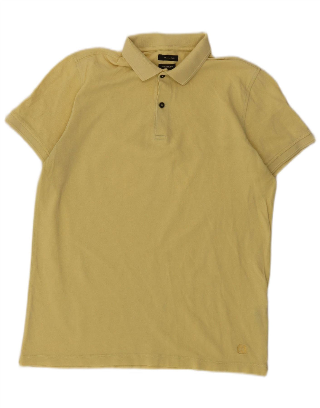 Polo Uomo Massimo Dutti in cotone Giallo Medio