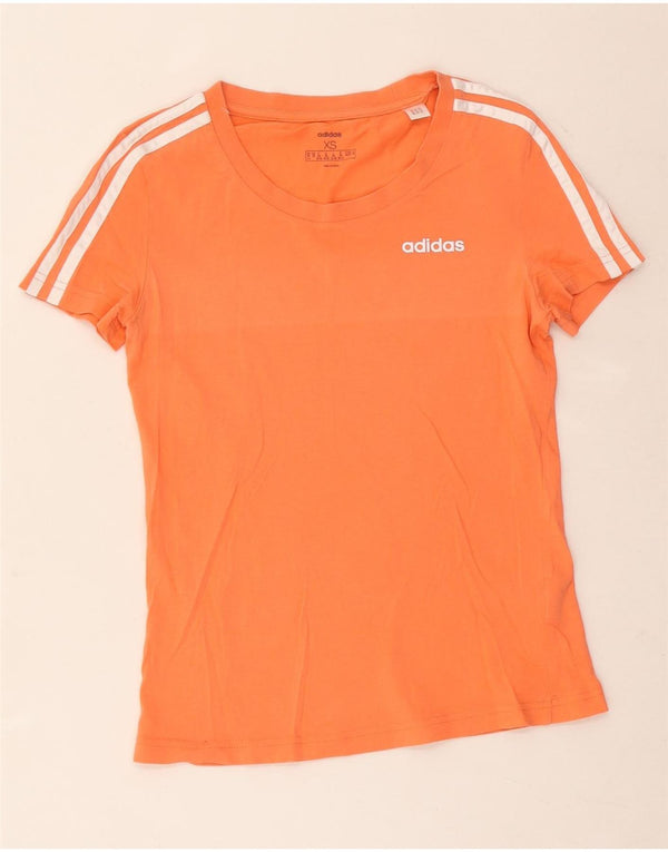 Maglietta Adidas da donna Top UK 4/6 XS arancione cotone