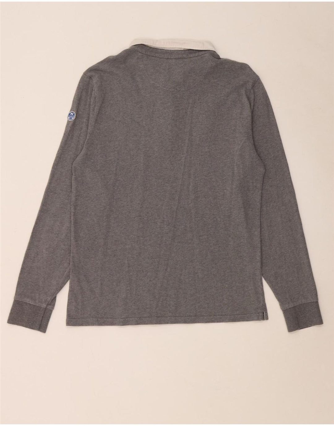 Polo da rugby da uomo vestibilità regolare NORTH SAILS grigio medio color block