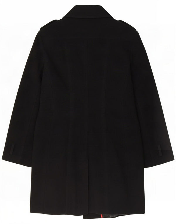 Tommy Hilfiger Cappotto militare da donna US 12 Large Black Wool