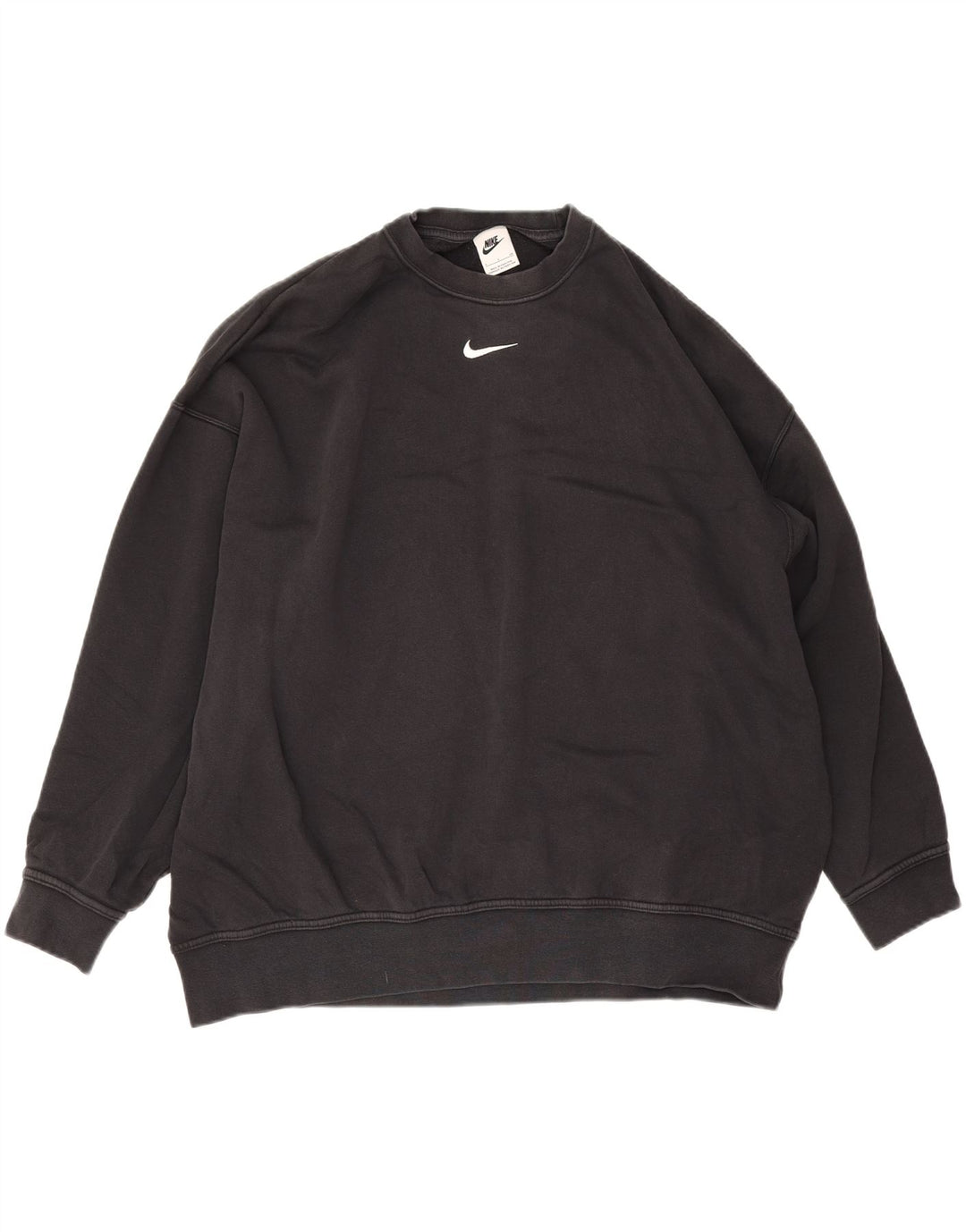 Felpa Nike da uomo dal taglio ampio, piccola, in cotone nero